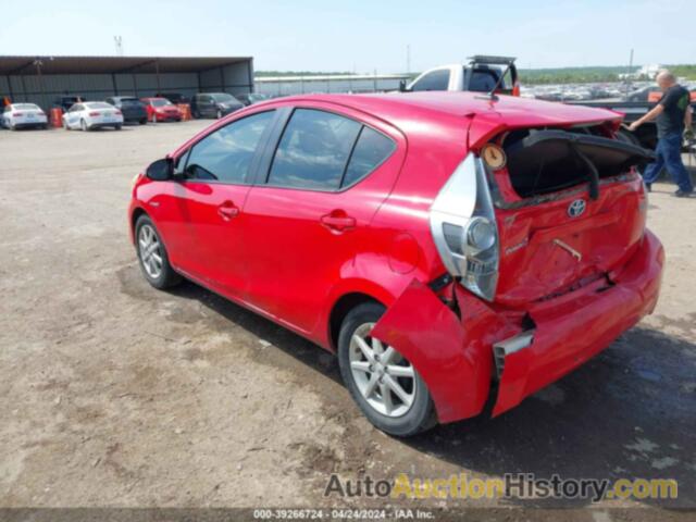 TOYOTA PRIUS C THREE, JTDKDTB39C1525420