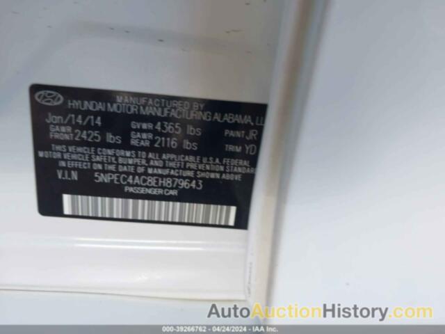 HYUNDAI SONATA LIMITED, 5NPEC4AC8EH879643