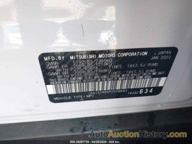 MITSUBISHI OUTLANDER ES, JA4J3TA8XPZ036683