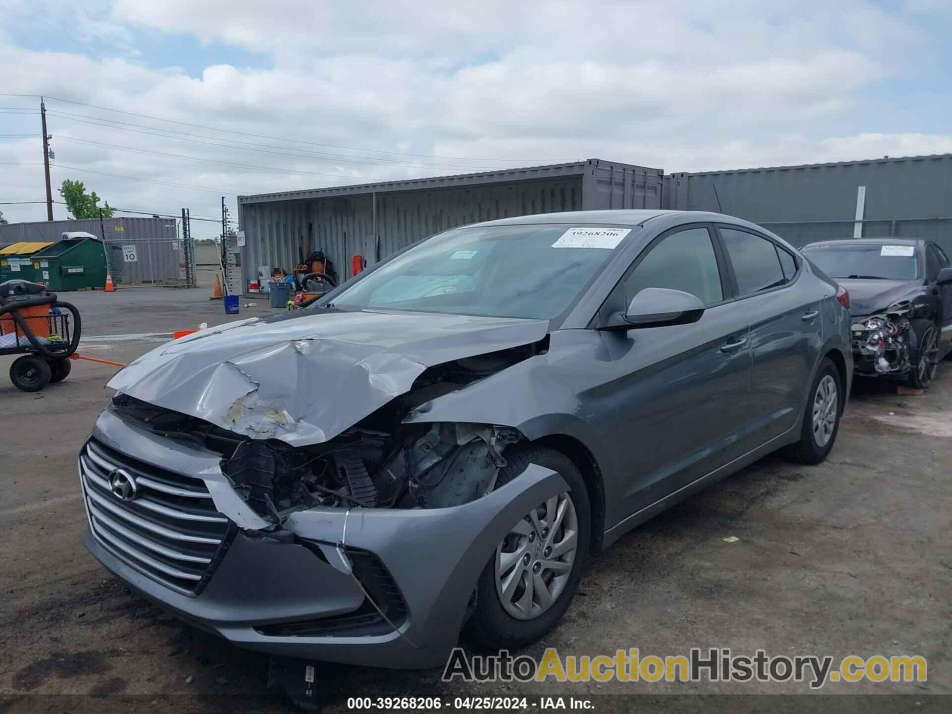 HYUNDAI ELANTRA SE, KMHD74LF9JU449767