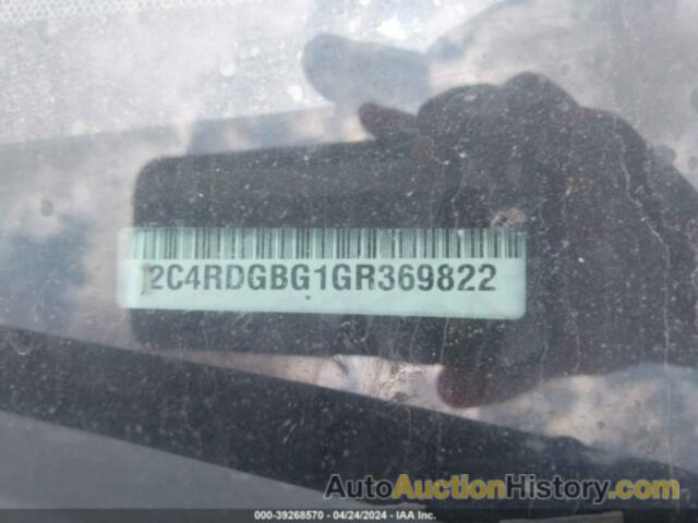 DODGE GRAND CARAVAN SE, 2C4RDGBG1GR369822