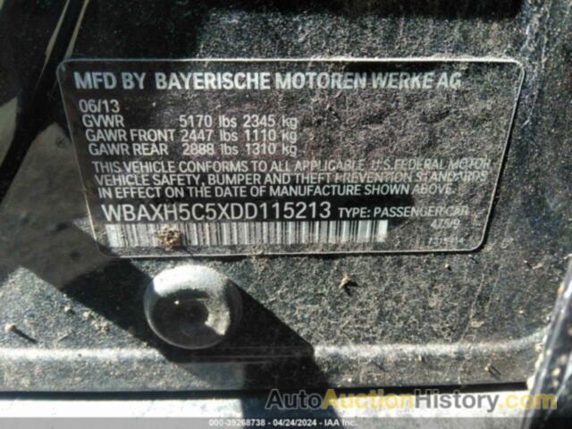 BMW 528I XDRIVE, WBAXH5C5XDD115213