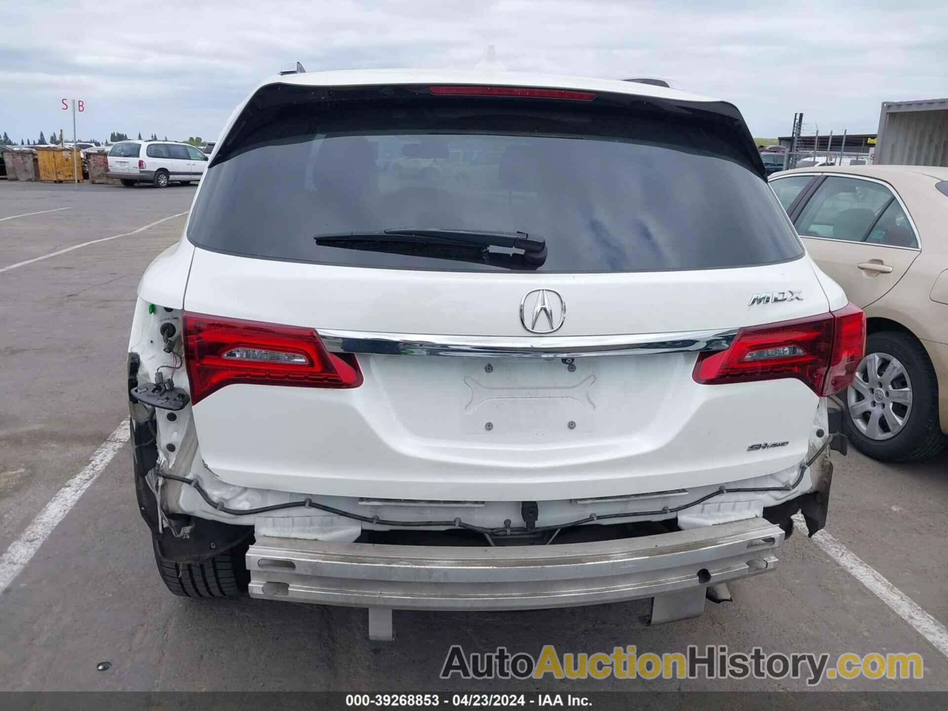 ACURA MDX TECHNOLOGY PKG W/ENTERTAINMENT PKG, 5FRYD4H62EB044922