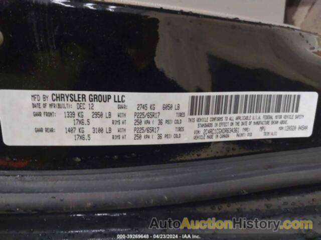CHRYSLER TOWN & COUNTRY TOURING-L, 2C4RC1CGXDR634361
