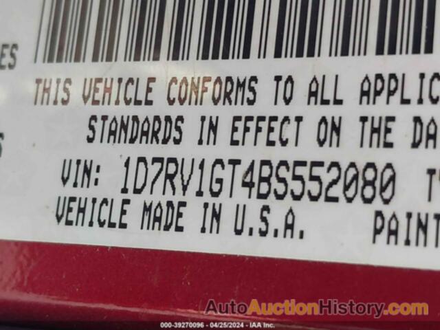 RAM RAM 1500 SLT, 1D7RV1GT4BS552080