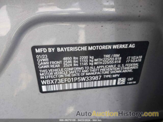 BMW X1 XDRIVE28I, WBX73EF01P5W33987
