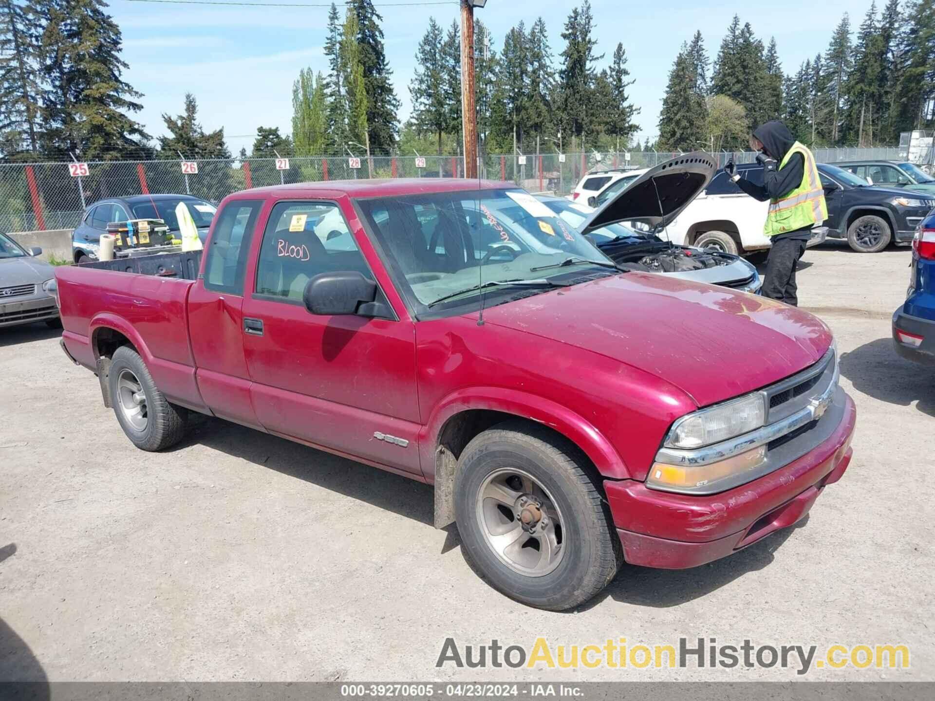 CHEVROLET S-10 LS FLEETSIDE, 1GCCS19X3WK153482