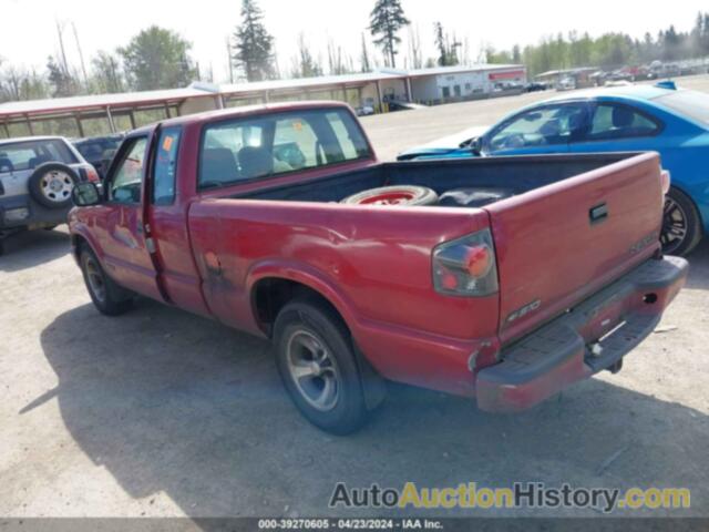 CHEVROLET S-10 LS FLEETSIDE, 1GCCS19X3WK153482