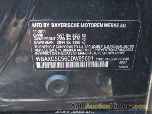 BMW 528I, WBAXG5C56CDW85601