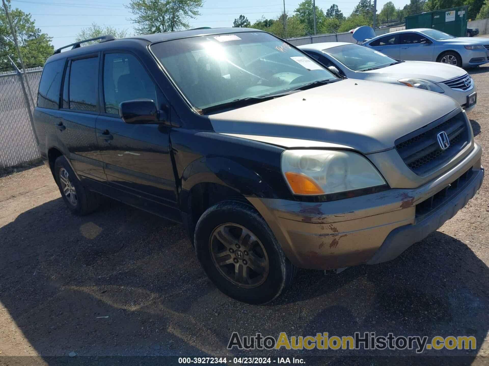 HONDA PILOT EX-L, 2HKYF18625H562685