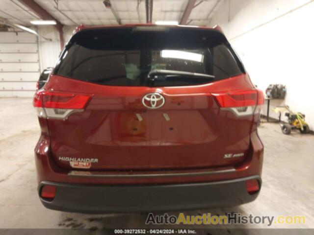 TOYOTA HIGHLANDER SE, 5TDJZRFH2JS859505