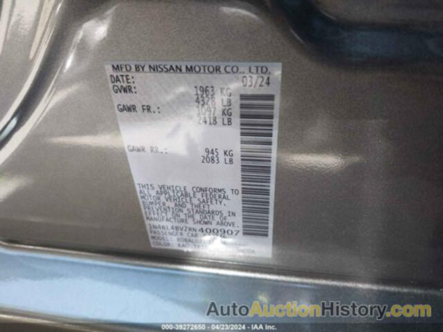 NISSAN ALTIMA S FWD, 1N4BL4BV2RN400907