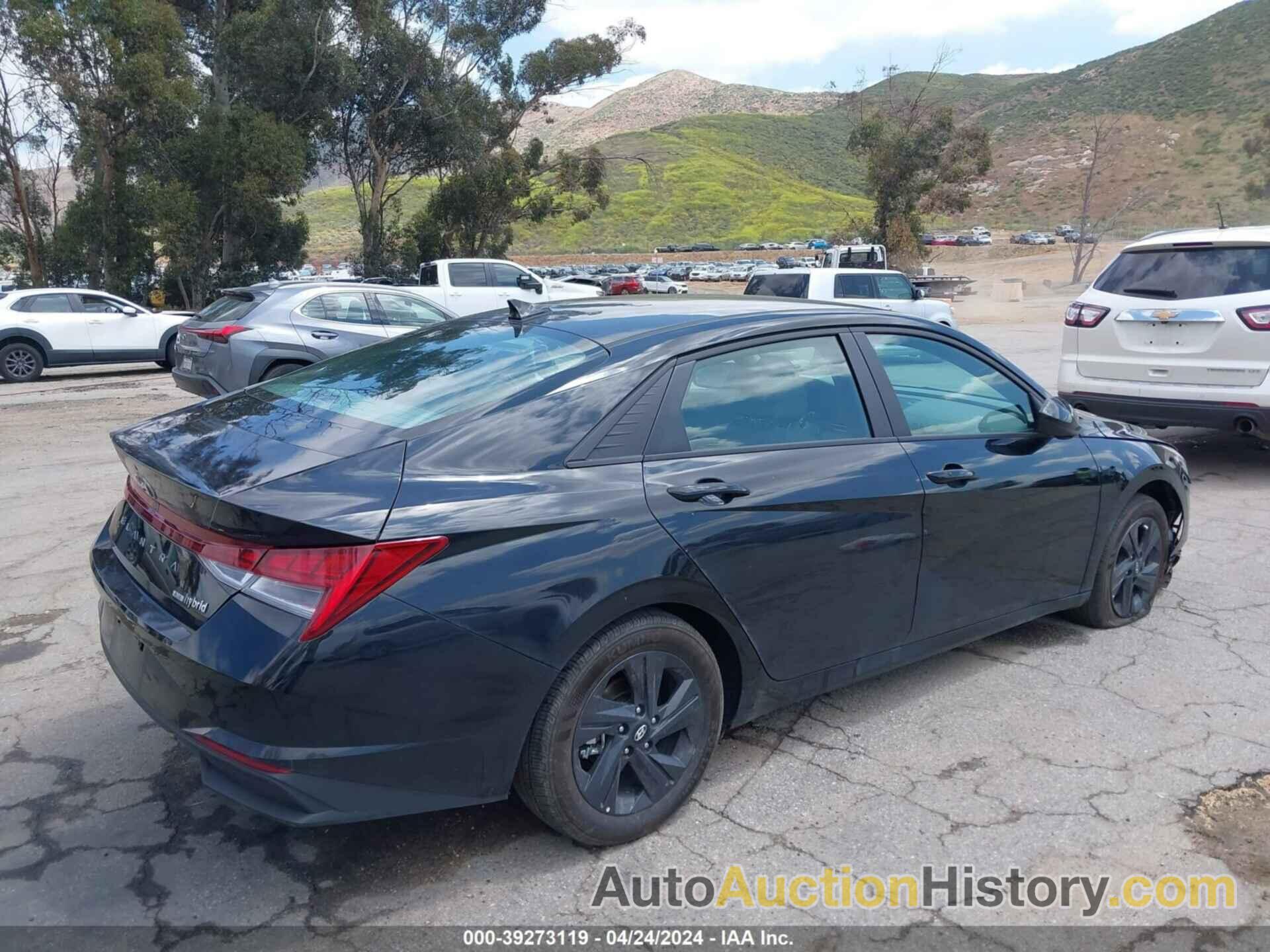 HYUNDAI ELANTRA HYBRID BLUE, KMHLM4AJ2PU086006