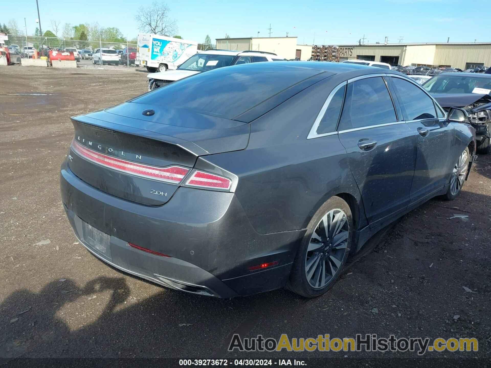 LINCOLN MKZ HYBRID RESERVE, 3LN6L5MU0HR631964