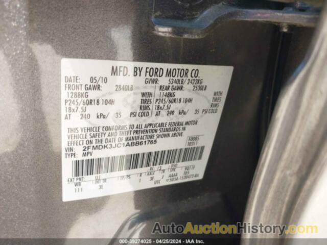 FORD EDGE SEL, 2FMDK3JC1ABB61765