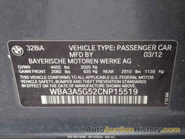 BMW 328 I, WBA3A5G52CNP15519