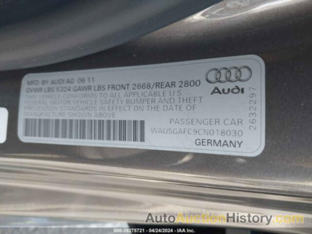 AUDI A7 PREMIUM, WAUSGAFC9CN018030