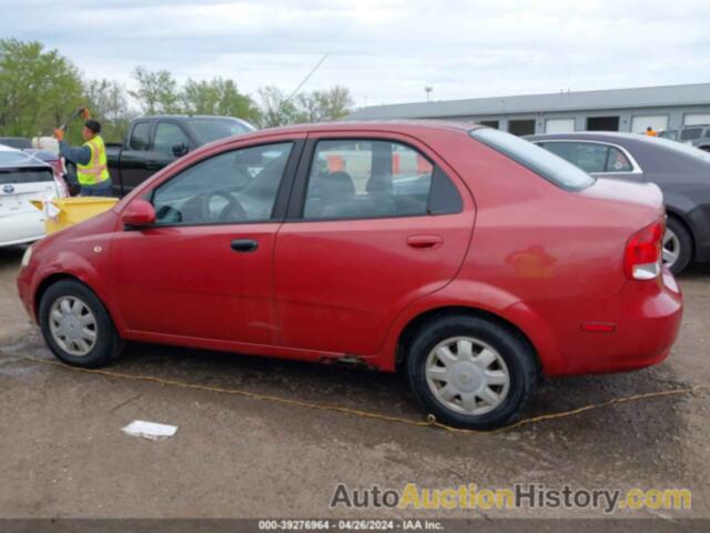 CHEVROLET AVEO LS, KL1TD52605B404919