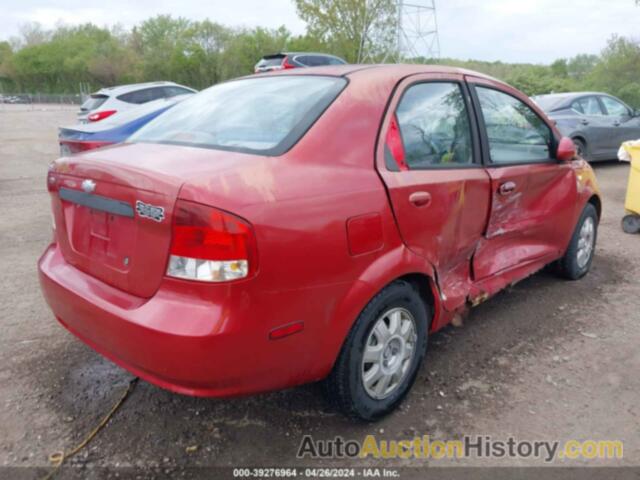 CHEVROLET AVEO LS, KL1TD52605B404919