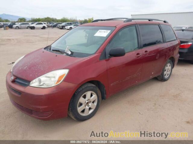 TOYOTA SIENNA LE, 5TDZA23C05S387319