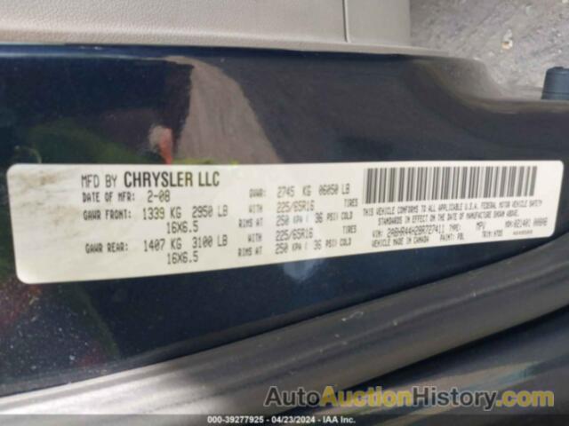 CHRYSLER TOWN & COUNTRY LX, 2A8HR44H28R727411