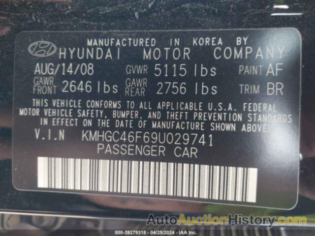 HYUNDAI GENESIS 4.6, KMHGC46F69U029741