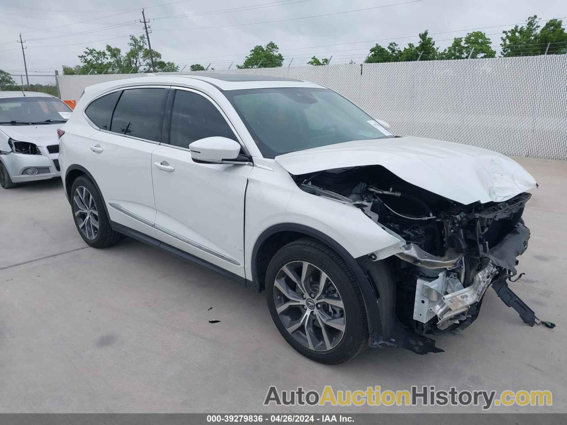 ACURA MDX TECHNOLOGY PACKAGE, 5J8YD9H45NL008072