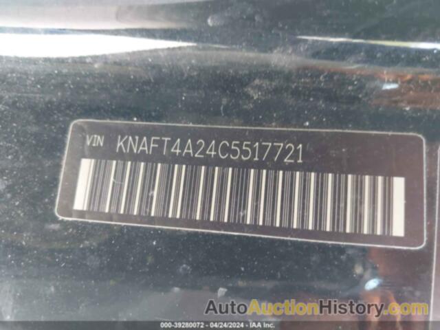 KIA FORTE LX, KNAFT4A24C5517721