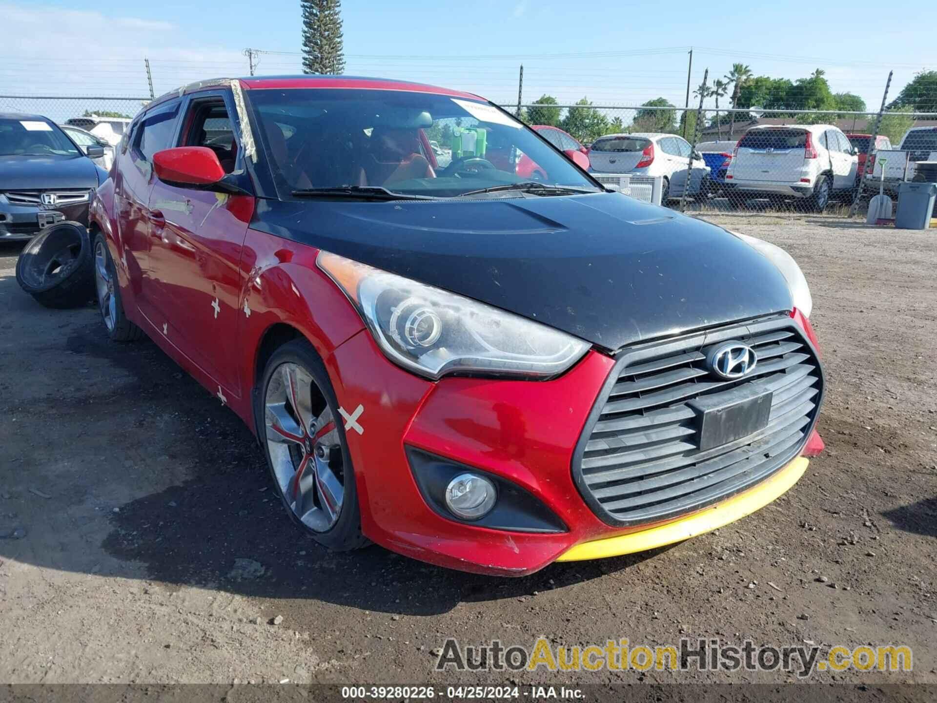 HYUNDAI VELOSTER BASE W/RED/BLACK, KMHTC6AD2CU059116