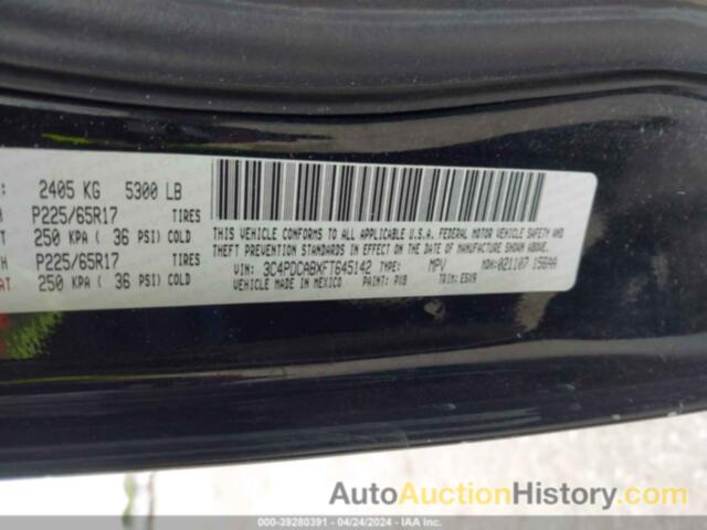 DODGE JOURNEY SE, 3C4PDCABXFT645142