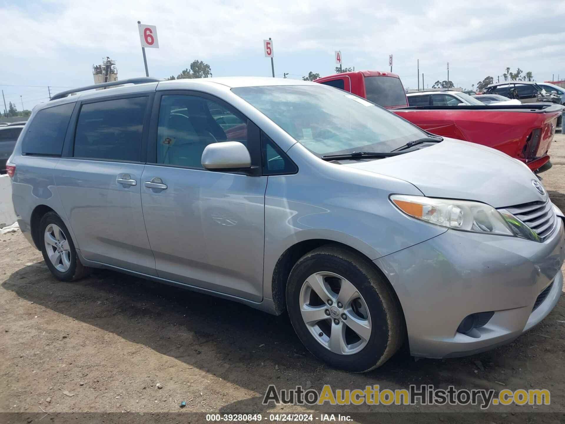 TOYOTA SIENNA LE 8 PASSENGER, 5TDKK3DC9FS667759