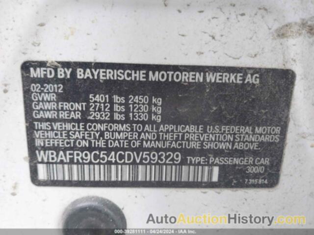 BMW 550, WBAFR9C54CDV59329