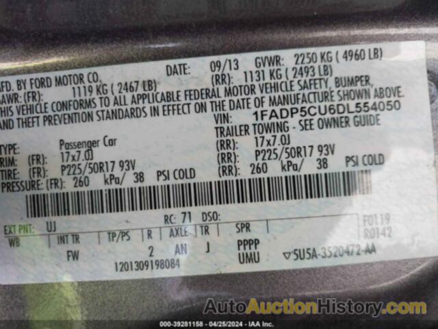 FORD C-MAX PREMIUM, 1FADP5CU6DL554050