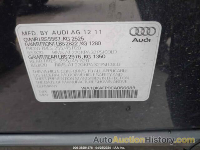 AUDI Q5 PREMIUM PLUS, WA1DKAFP0CA066689