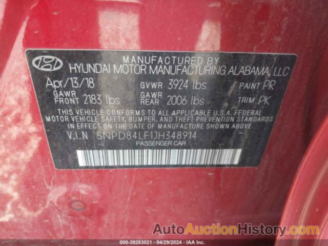 HYUNDAI ELANTRA VALUE EDITION, 5NPD84LF1JH348914