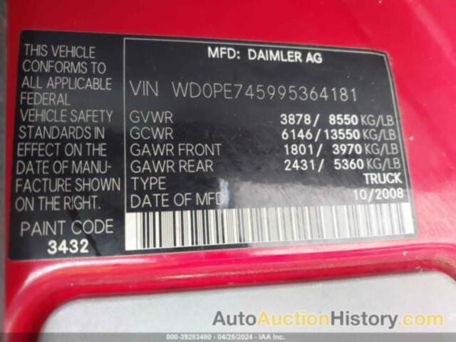 DODGE SPRINTER VAN 2500, WD0PE745995364181