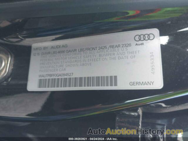 AUDI A3 E-TRON 1.4T PREMIUM, WAUTPBFF0GA094527