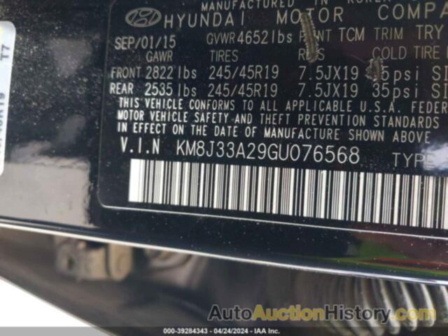 HYUNDAI TUCSON LIMITED, KM8J33A29GU076568