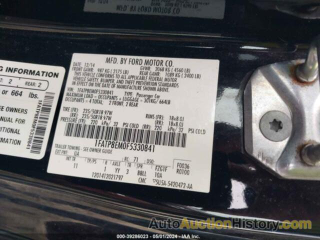 FORD MUSTANG V6, 1FATP8EM0F5330841