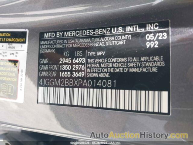 MERCEDES-BENZ EQE 350+ SUV, 4JGGM2BBXPA014081