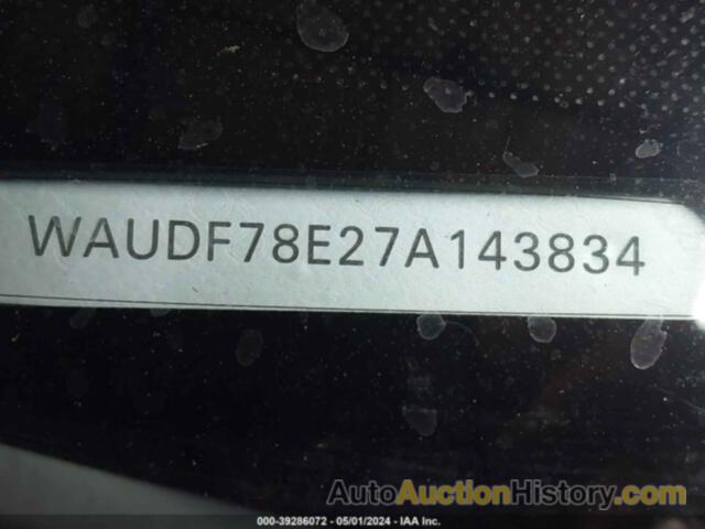 AUDI A4 2.0T, WAUDF78E27A143834