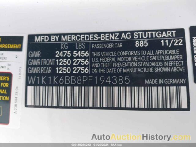 MERCEDES-BENZ E AMG 53, W1K1K6BB8PF194385
