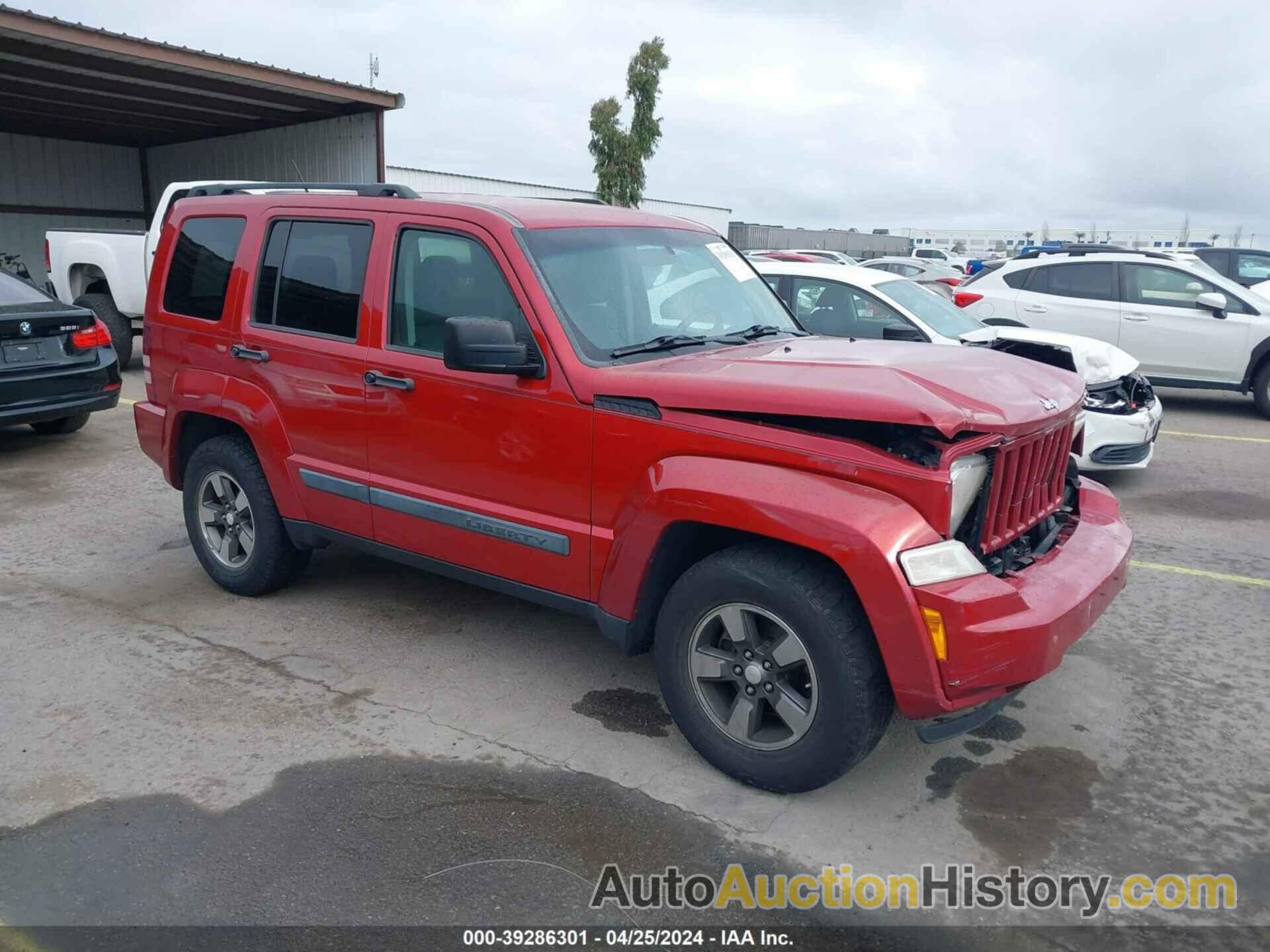 JEEP LIBERTY SPORT, 1J8GN28K78W183027