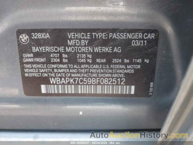 BMW 328I XDRIVE, WBAPK7C59BF082512