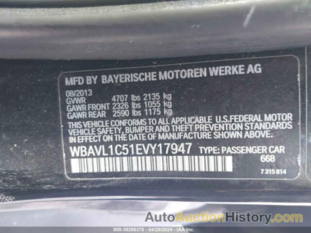 BMW X1 XDRIVE28I, WBAVL1C51EVY17947