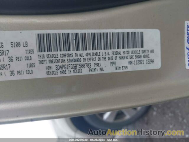 DODGE JOURNEY MAINSTREET, 3D4PG1FG5BT500703