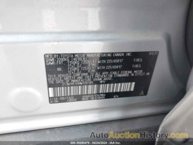 TOYOTA RAV4 XLE/XLE PREMIUM, 2T3W1RFV4MW128189