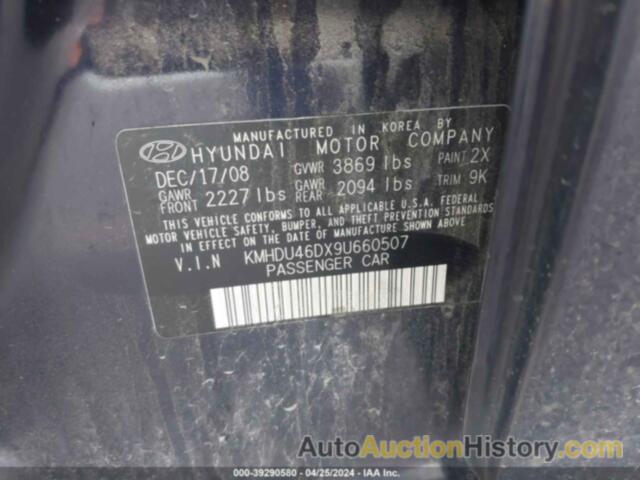 HYUNDAI ELANTRA GLS, KMHDU46DX9U660507