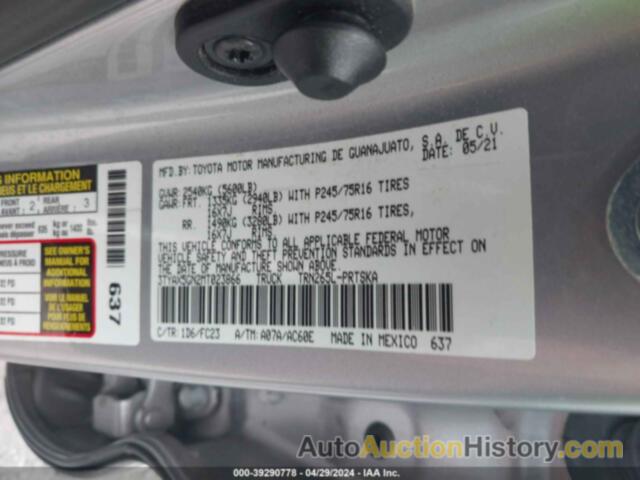 TOYOTA TACOMA DOUBLE CAB/SR/SR5, 3TYAX5GN2MT023866