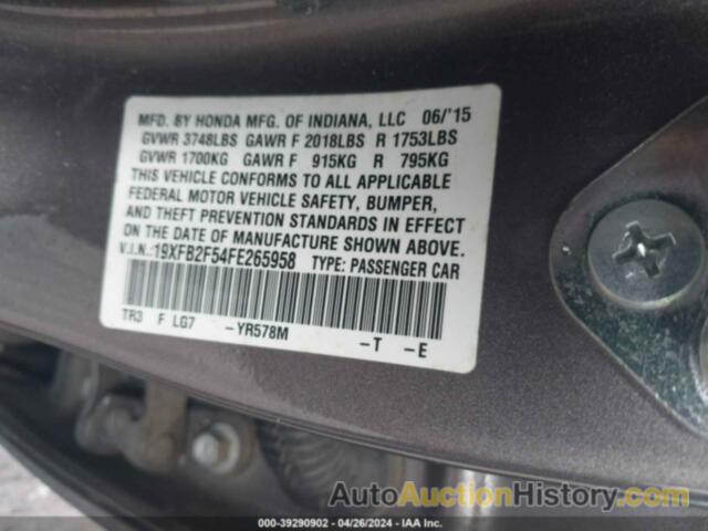 HONDA CIVIC LX, 19XFB2F54FE265958